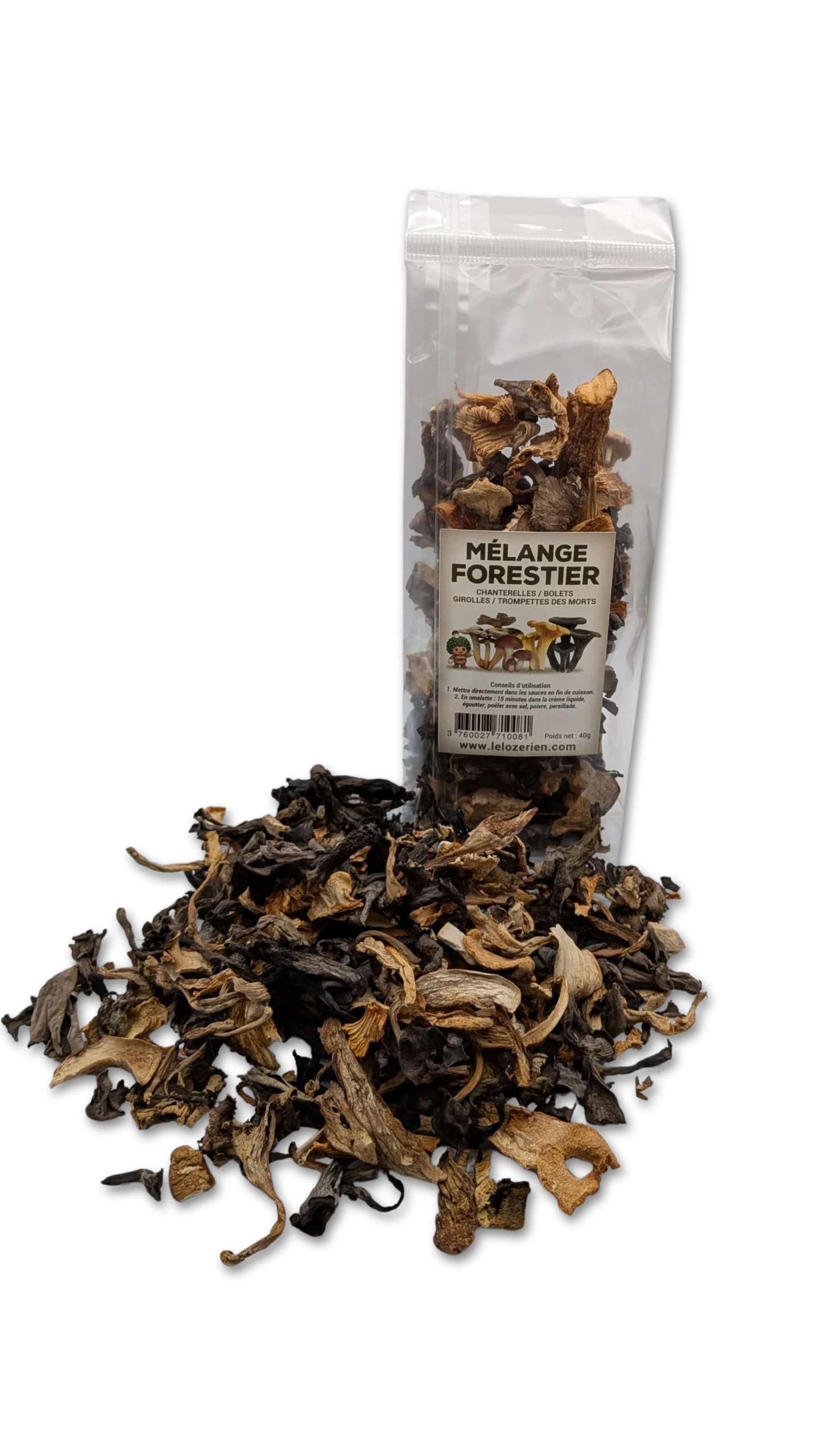 Champignons Séchés Mélange Forestier Le Loazerien