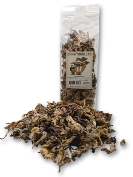Sachez de champignons séchés, sachez de chanterelles Le Lozerien