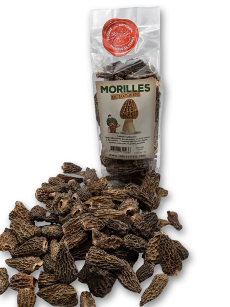 Sachet de morilles séchées Le Lozerien