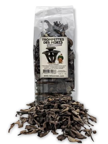 Sachet de trompettes des morts séchées, Le Lozerien
