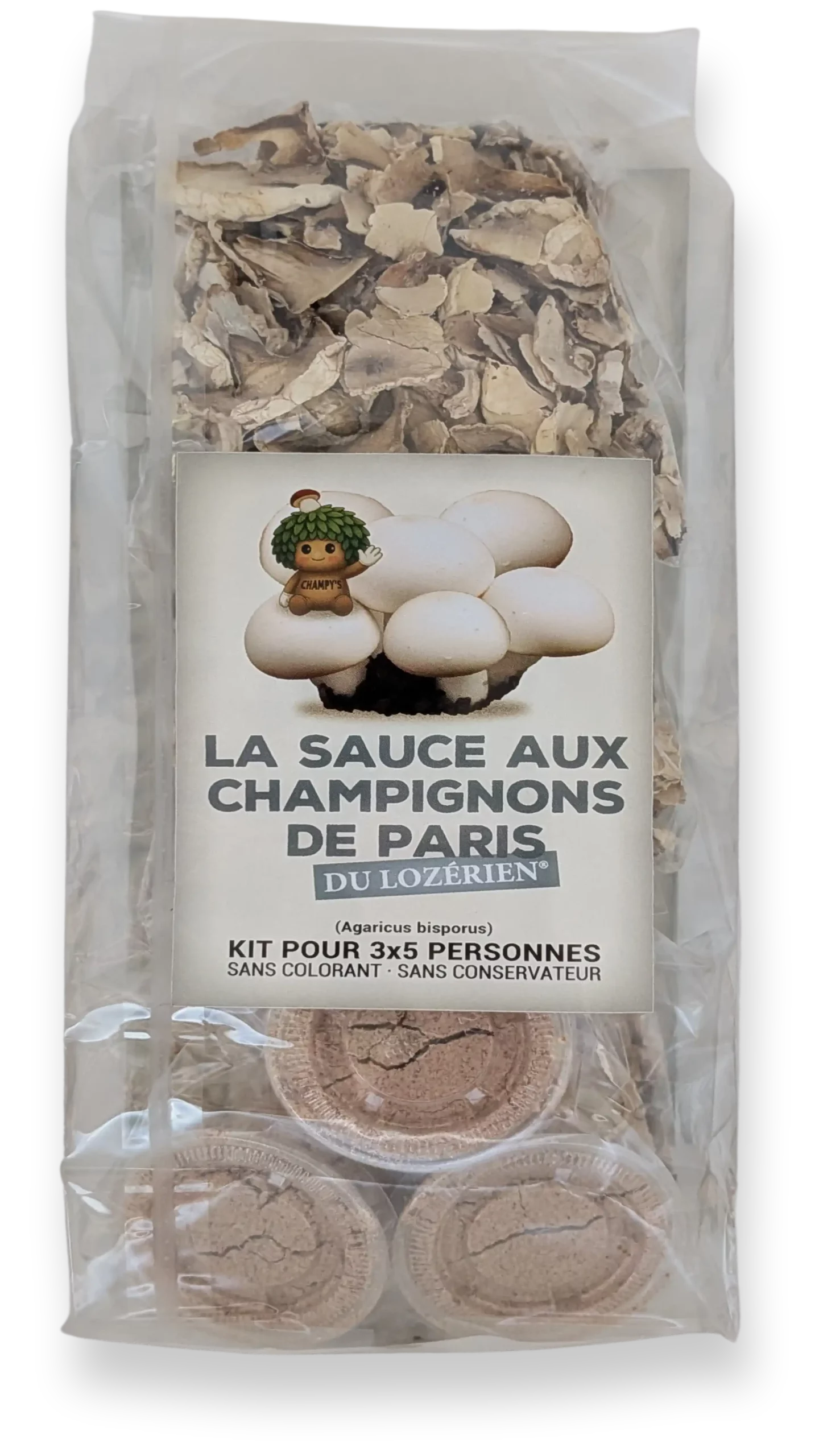 Sachet La sauce aux champignons de paris, Le Lozerien