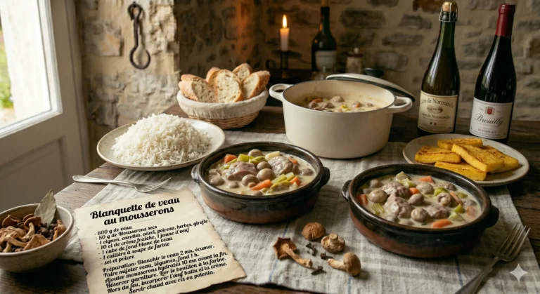 Blanquette de veau aux mousserons Le lozérien