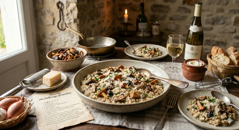 Risotto, mélange forestier, le lozérien
